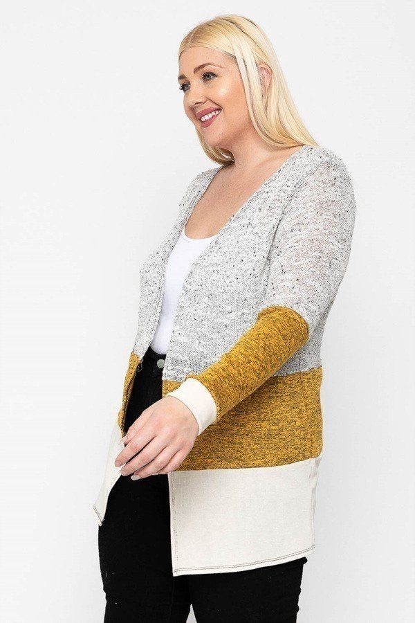 Color Block, Lightweight Cardigan - Absolute Fashion 2020