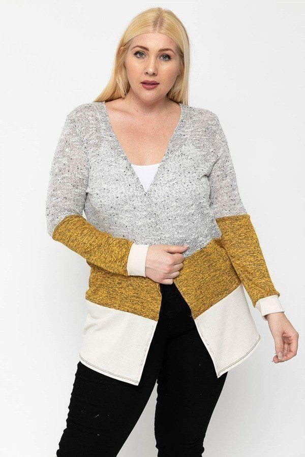 Color Block, Lightweight Cardigan - Absolute Fashion 2020