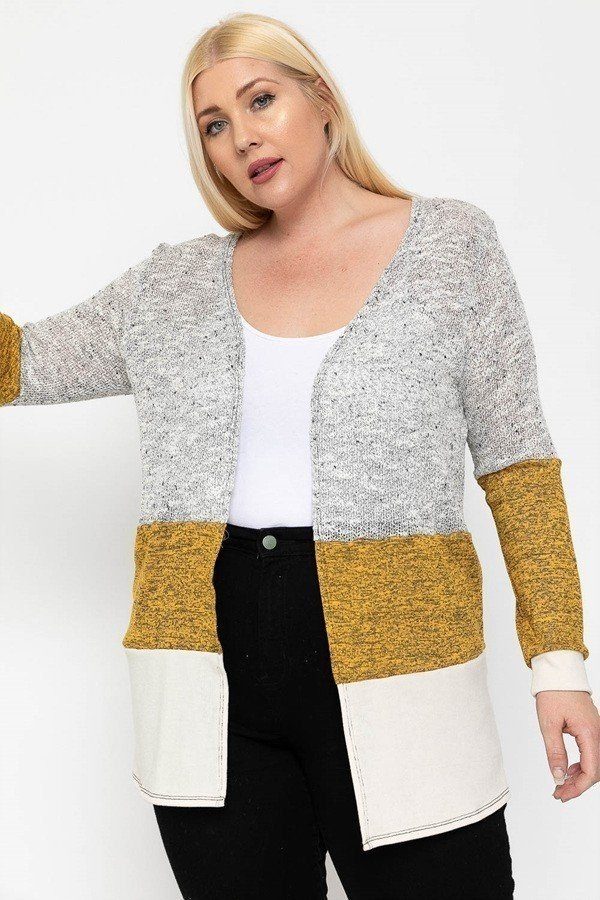 Color Block, Lightweight Cardigan - Absolute Fashion 2020
