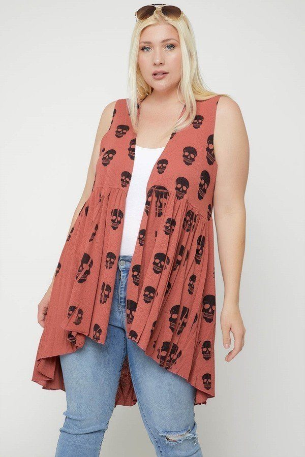 Sleeveless Cardigan Featuring A Long Flattering Silhouette - Absolute Fashion 2020