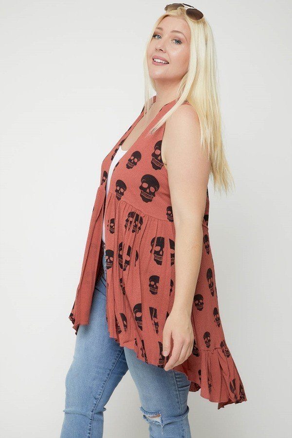 Sleeveless Cardigan Featuring A Long Flattering Silhouette - Absolute Fashion 2020