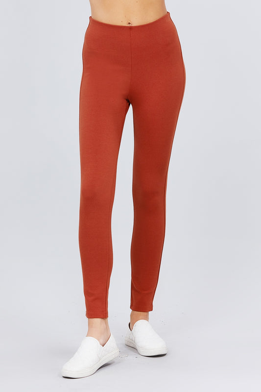 Waist Elastic Band Ponte Pants - Absolute Fashion 2020