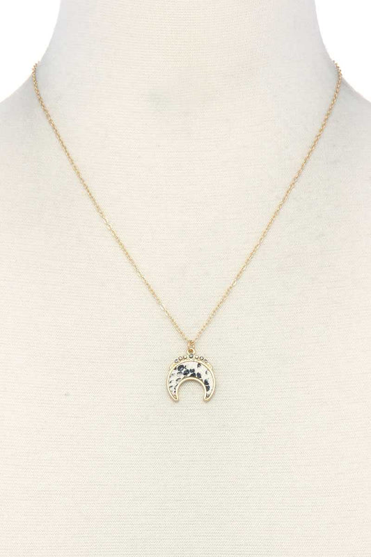 Crescent Moon Charm Necklace - Absolute Fashion 2020