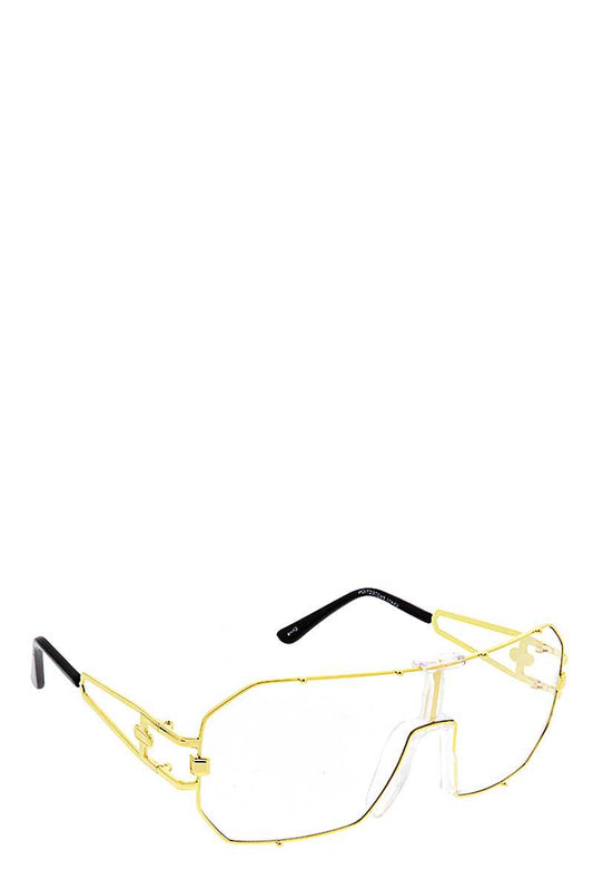 Clear Styled Metal Frame Sunglasses - Absolute Fashion 2020