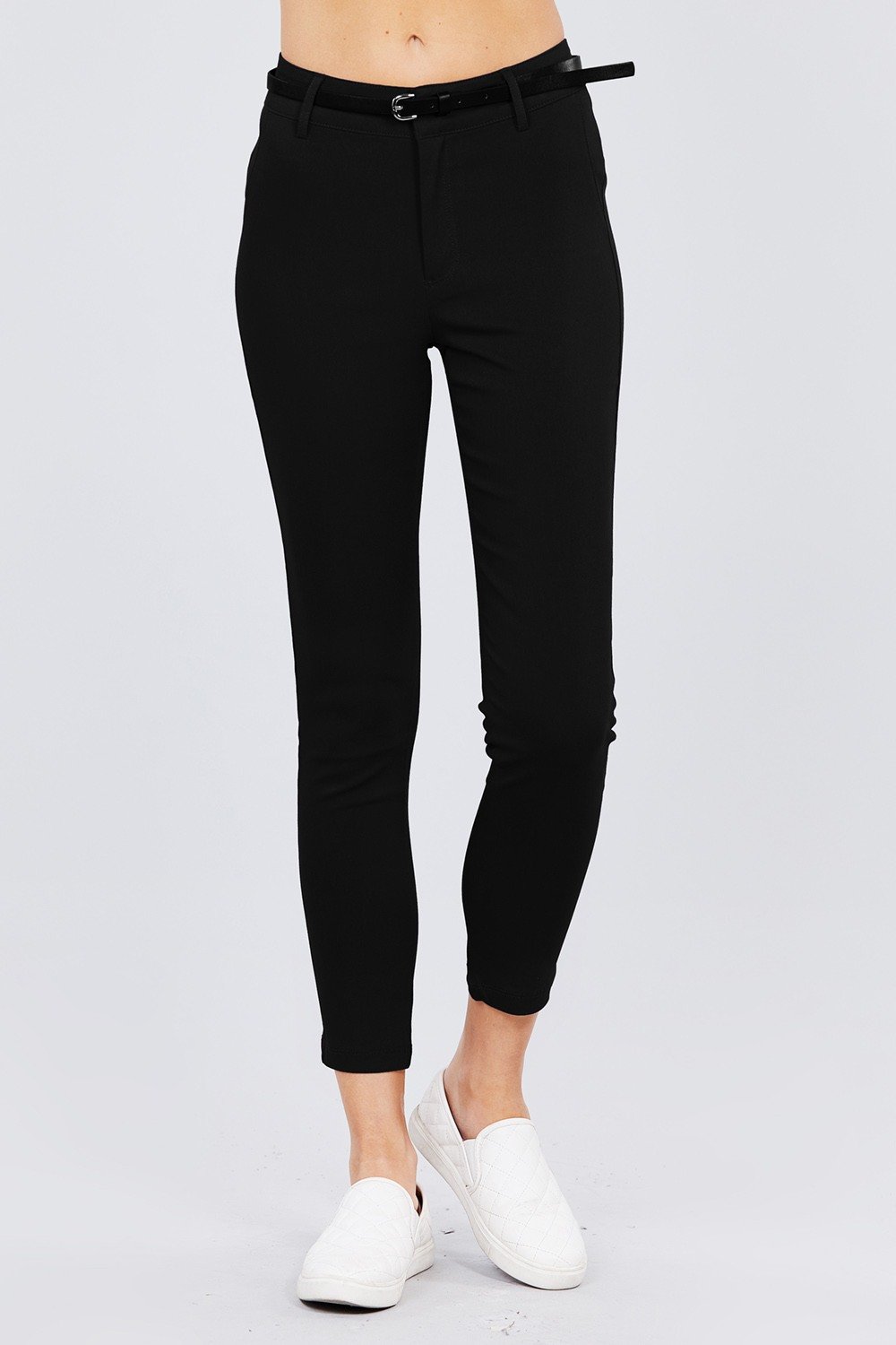 Bengaline Belted Pants - Absolute Fashion 2020