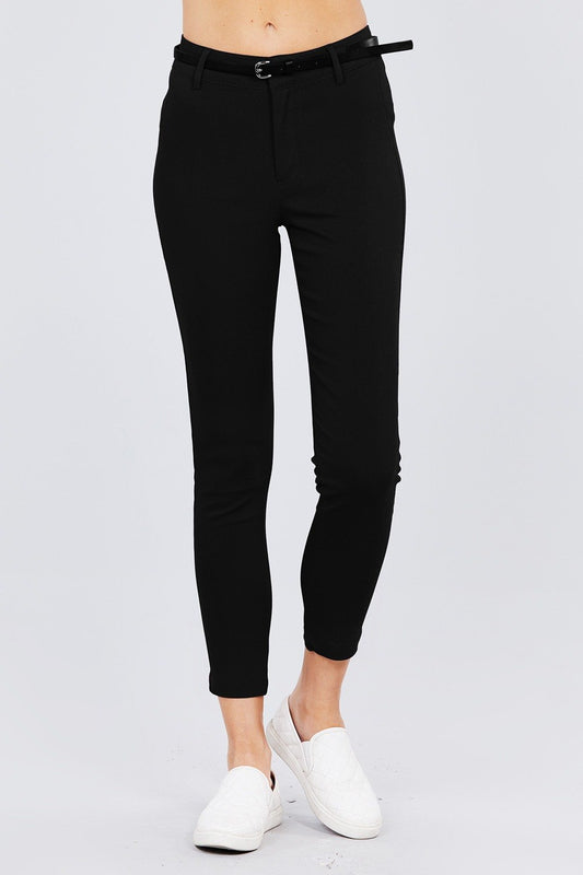 Bengaline Belted Pants - Absolute Fashion 2020