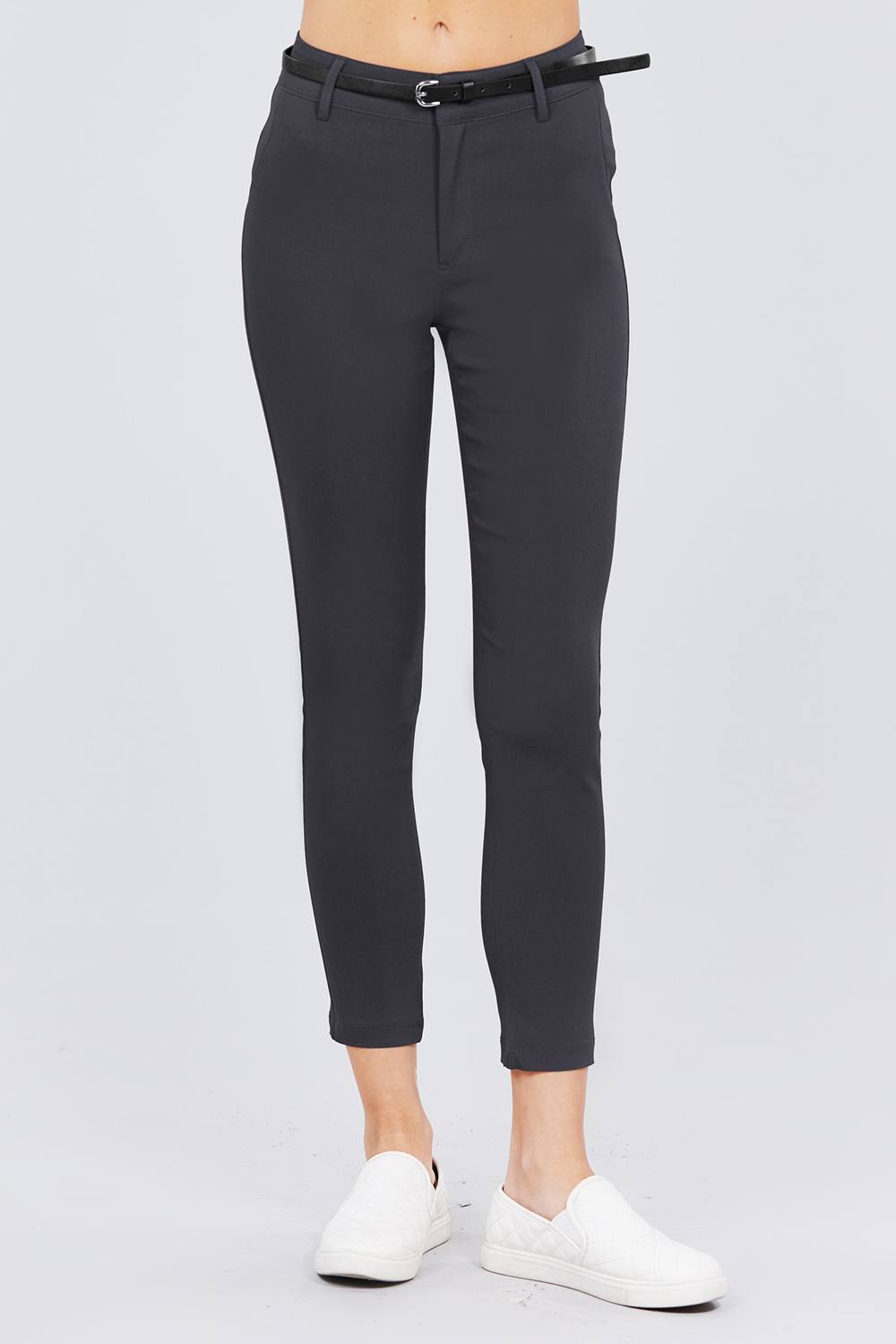 Bengaline Belted Pants - Absolute Fashion 2020