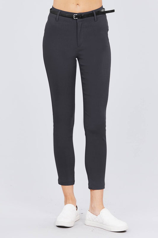Bengaline Belted Pants - Absolute Fashion 2020