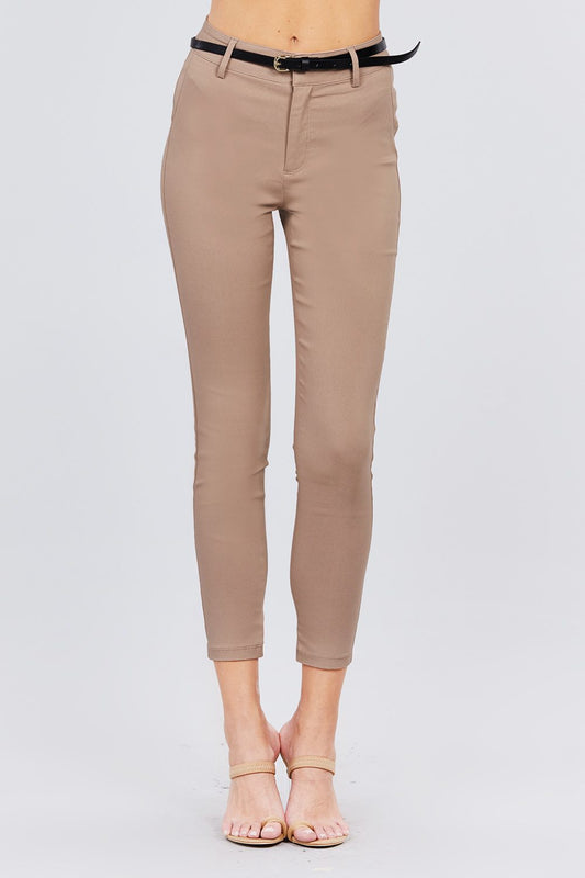 Bengaline Belted Pants - Absolute Fashion 2020