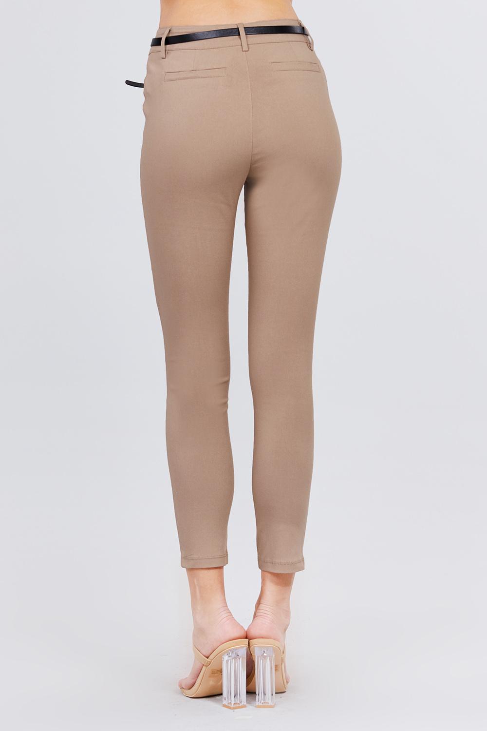 Bengaline Belted Pants - Absolute Fashion 2020