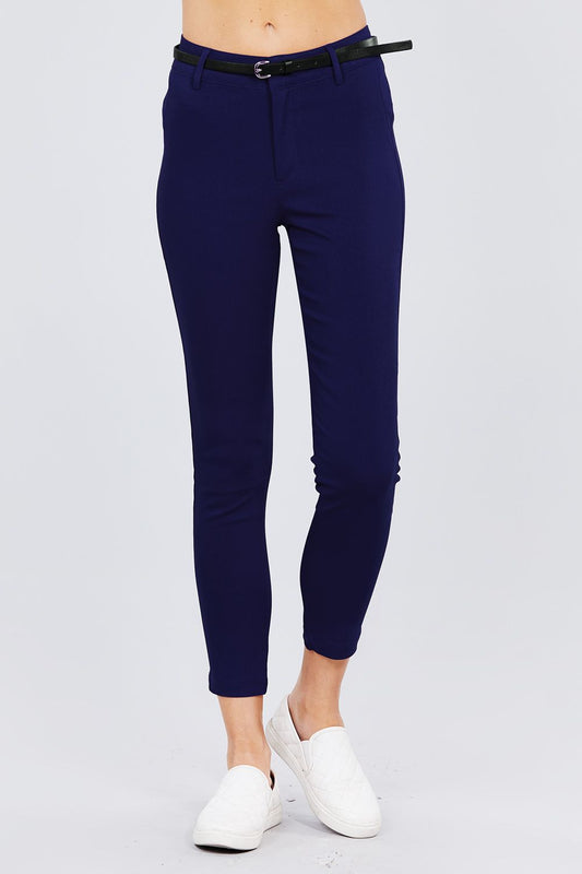 Bengaline Belted Pants - Absolute Fashion 2020