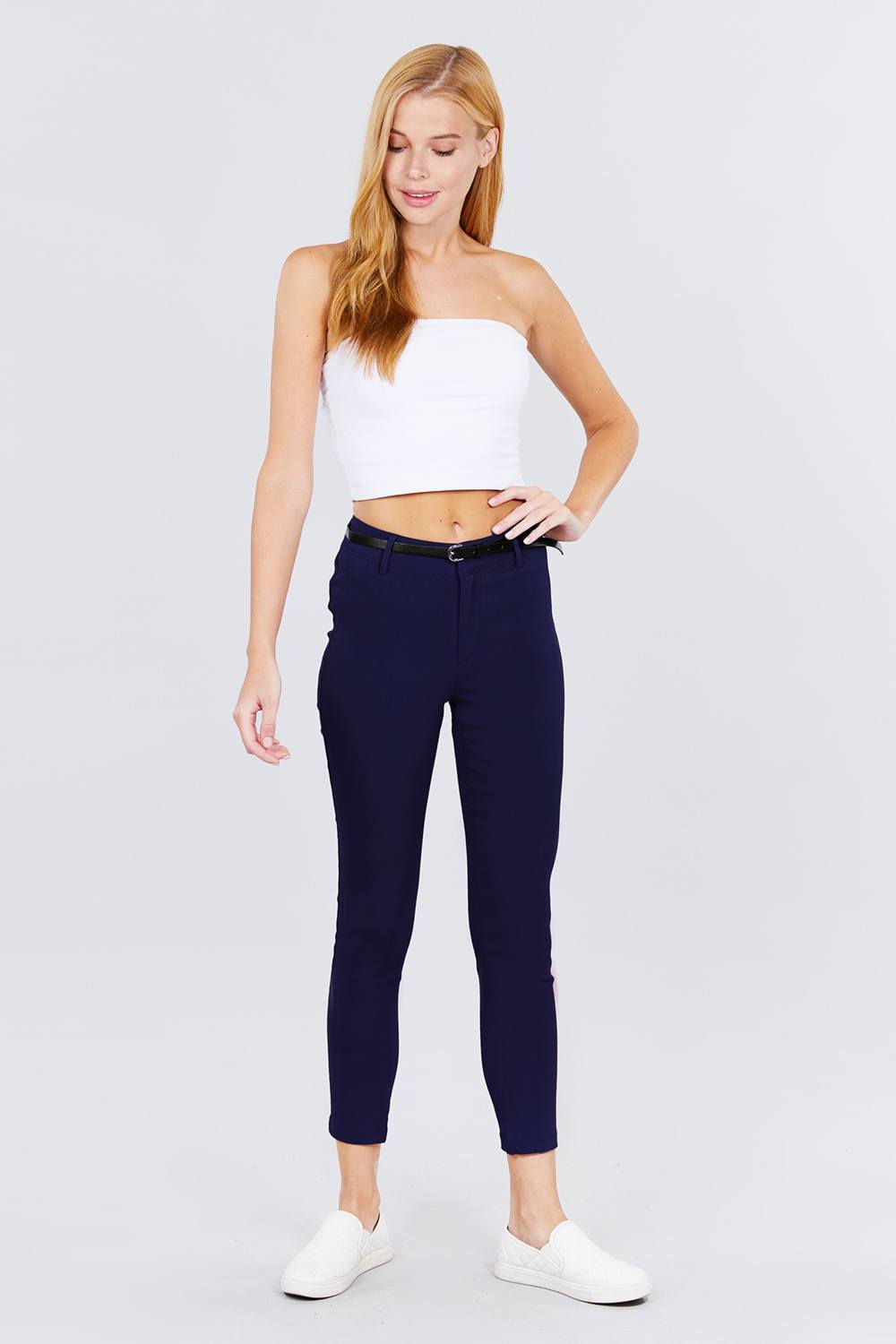 Bengaline Belted Pants - Absolute Fashion 2020