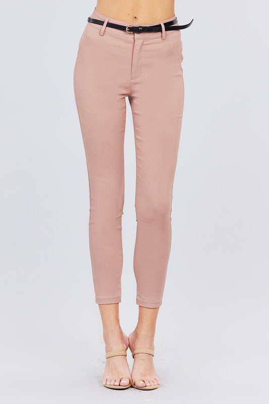Bengaline Belted Pants - Absolute Fashion 2020