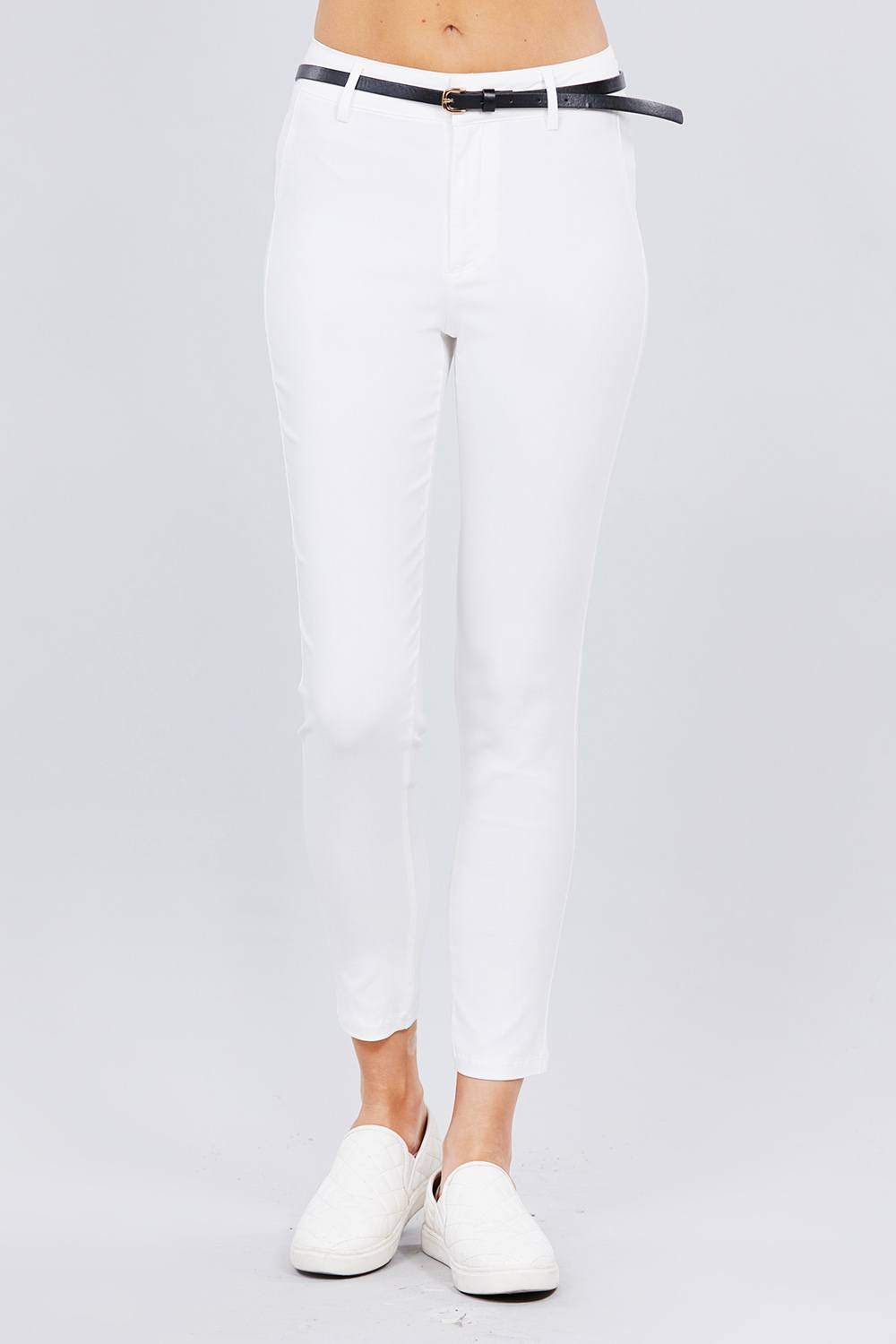 Bengaline Belted Pants - Absolute Fashion 2020