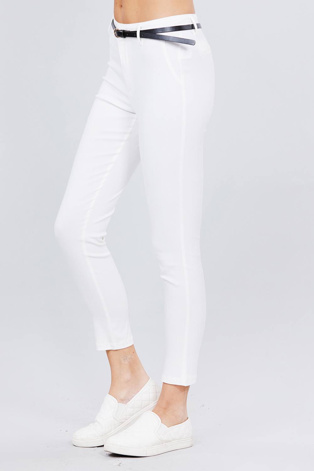 Bengaline Belted Pants - Absolute Fashion 2020
