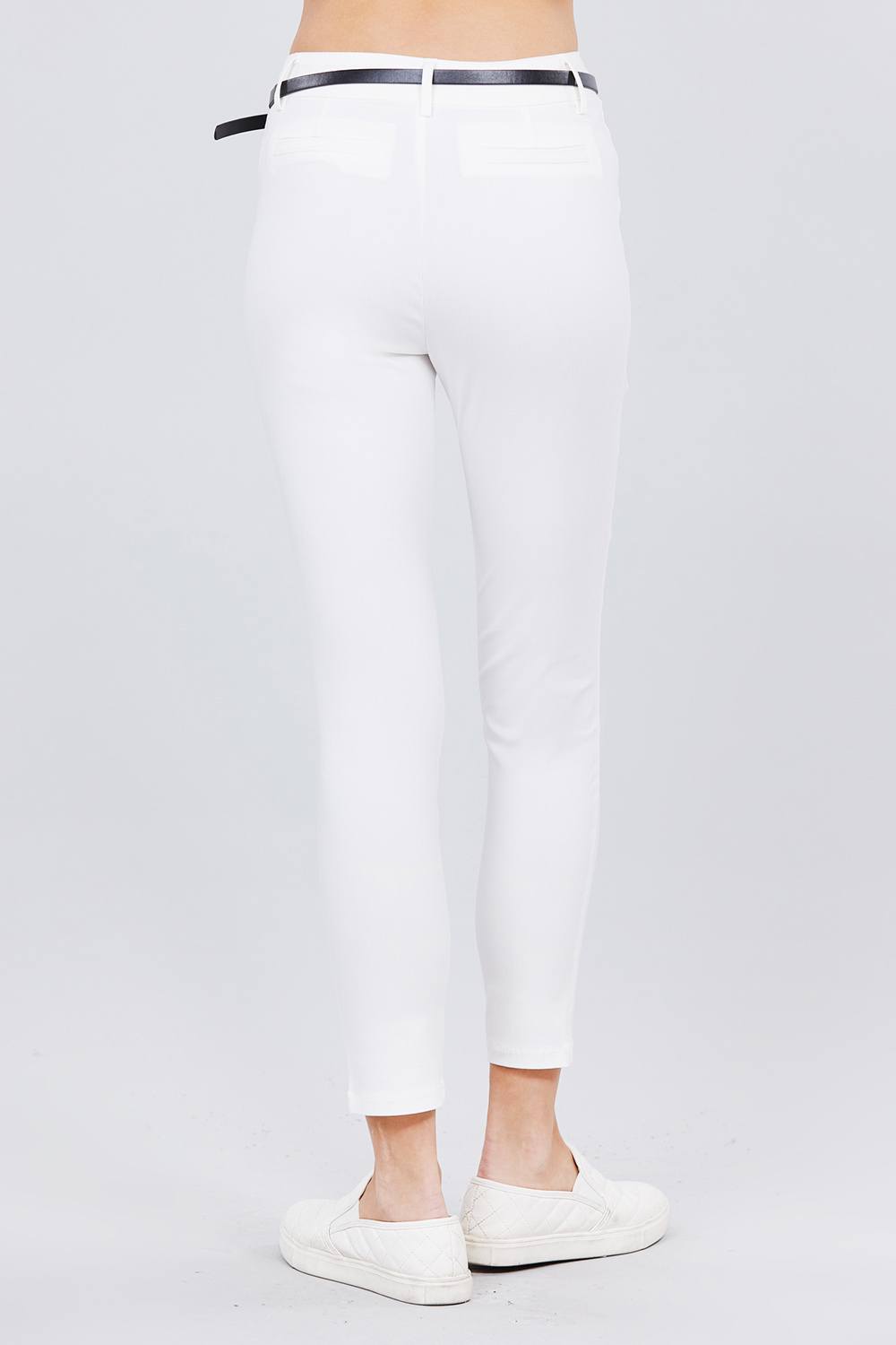 Bengaline Belted Pants - Absolute Fashion 2020