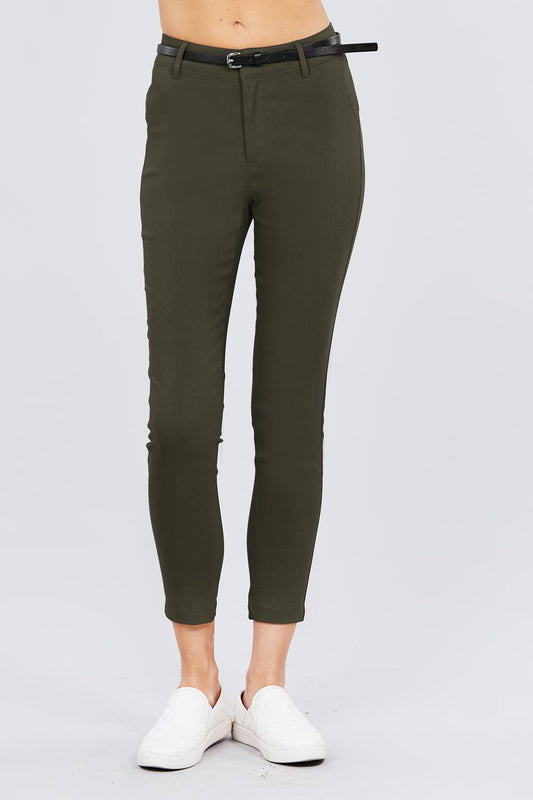 Bengaline Belted Pants - Absolute Fashion 2020