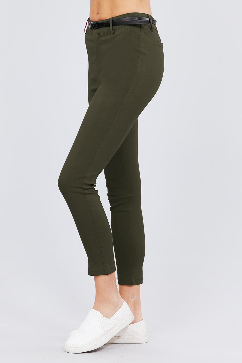 Bengaline Belted Pants - Absolute Fashion 2020