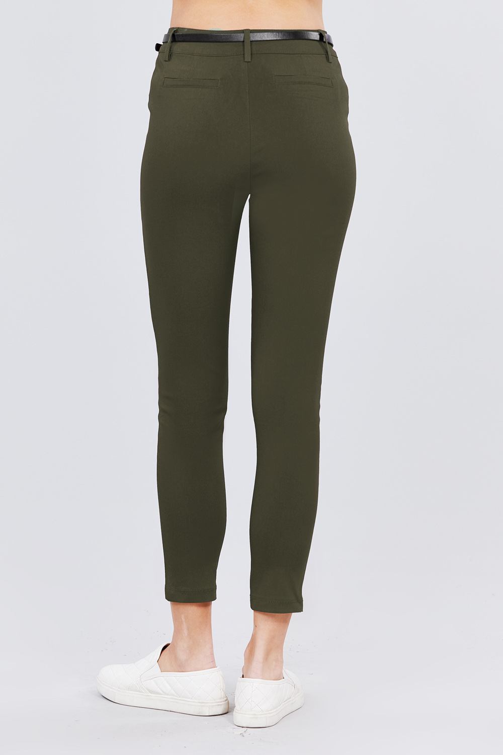 Bengaline Belted Pants - Absolute Fashion 2020