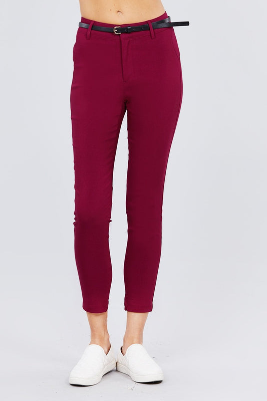 Bengaline Belted Pants - Absolute Fashion 2020