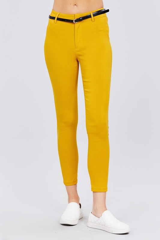 Bengaline Belted Pants - Absolute Fashion 2020