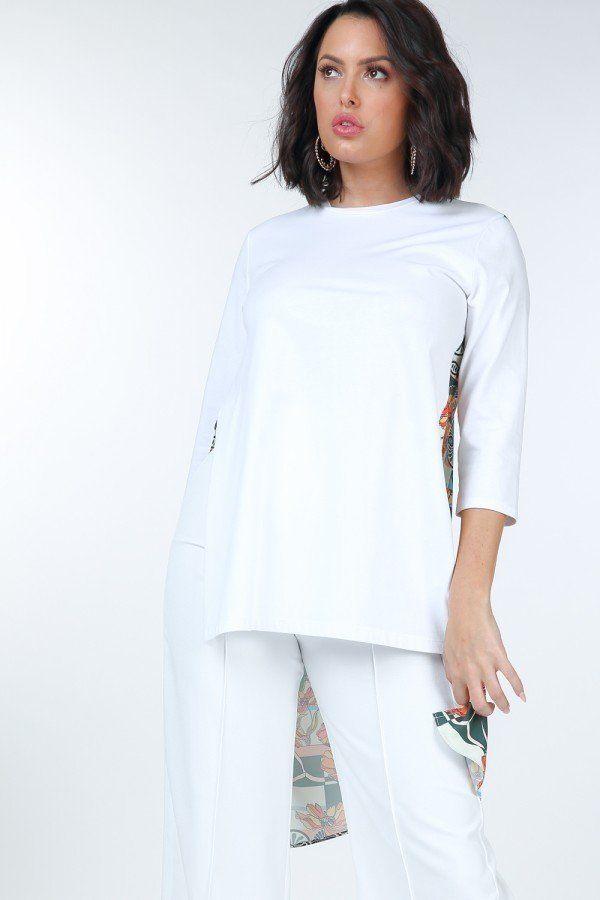 Asymmetrical Print High Low Top - Absolute Fashion 2020