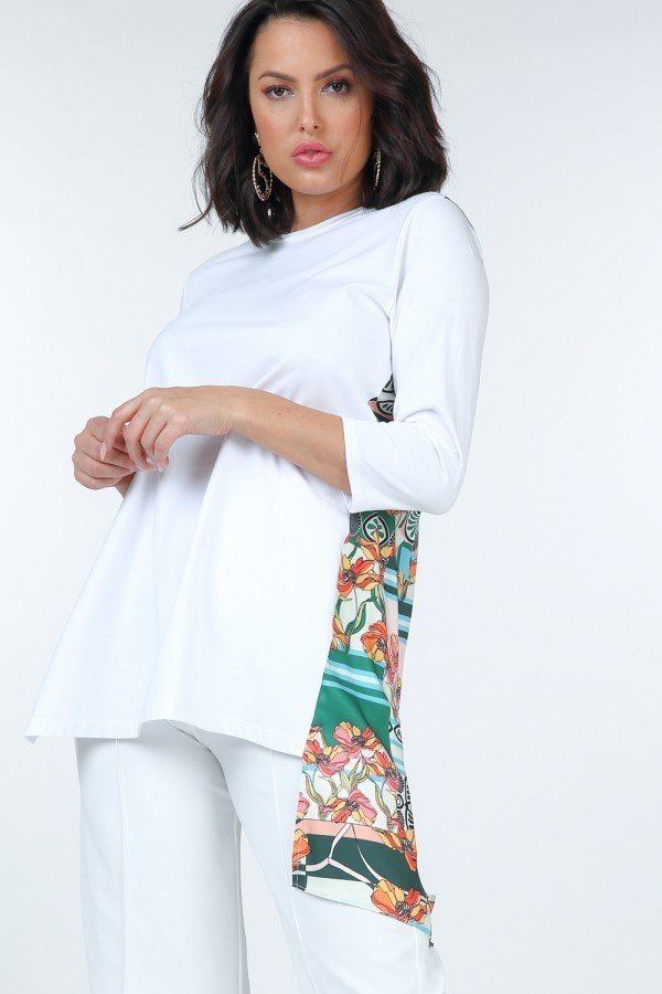 Asymmetrical Print High Low Top - Absolute Fashion 2020