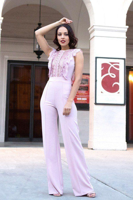 Sheer Mesh Sleeveless Jumpsuit - Absolute Fashion 2020