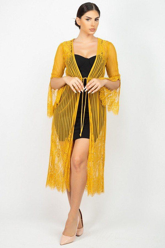 Stripe Mesh Cardigan - Absolute Fashion 2020