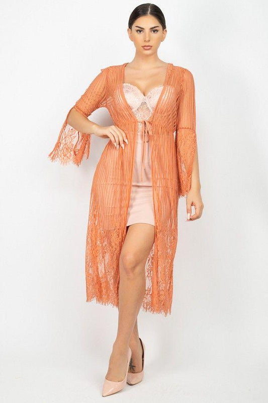Stripe Mesh Cardigan - Absolute Fashion 2020