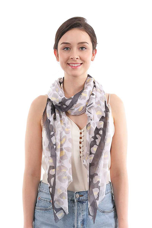 Silky Leopard Pattern Scarf - Absolute Fashion 2020