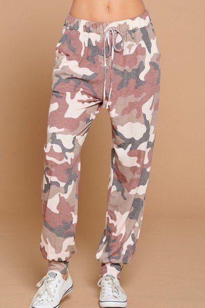Camo Army Printed French Terry Casual Loungewear Joggers - Absolute Fashion 2020