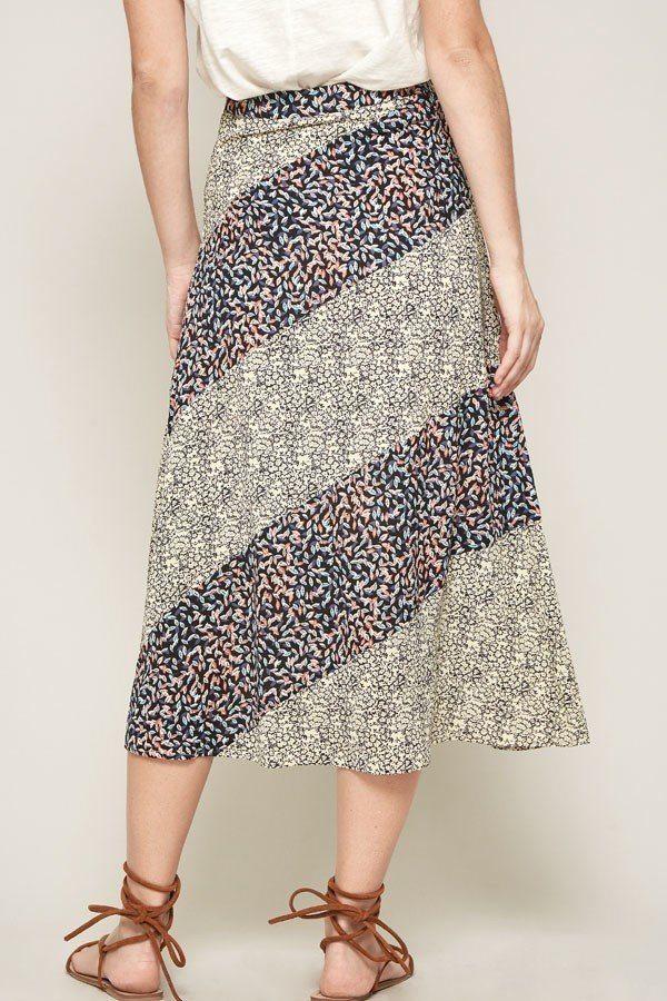 A Floral-print Woven Midi Skirt - Absolute Fashion 2020