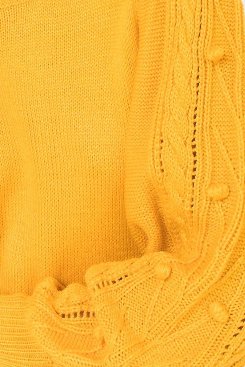 A Sweater Featuring Round Neckline, Puff Sleeves With Wide Cuffs - Absolute Fashion 2020