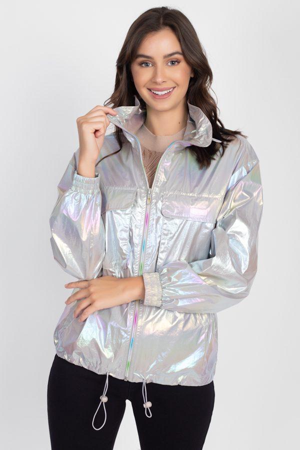 Holographic Windbreaker Jacket - Absolute Fashion 2020