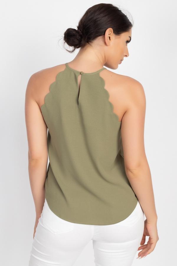 Halter Neck Scallop Top - Absolute Fashion 2020