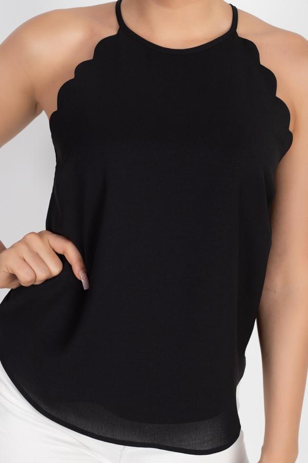 Halter Neck Scallop Top - Absolute Fashion 2020