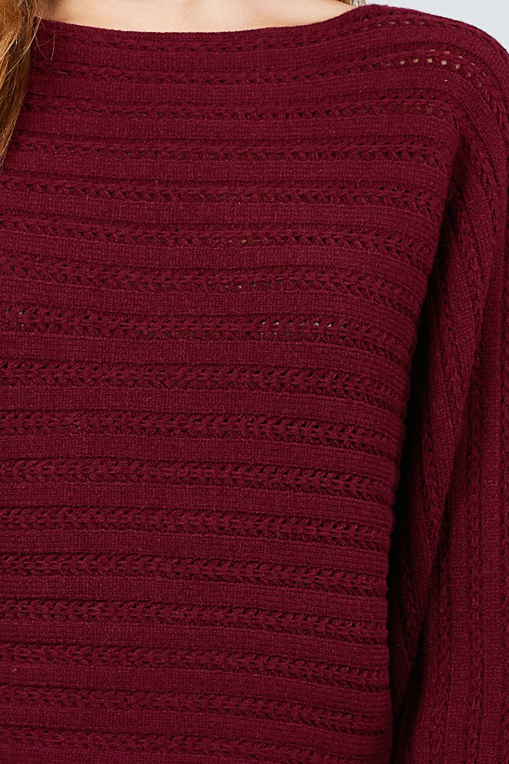 Dolman Sleeve Boat Neck Sweater - Absolute Fashion 2020