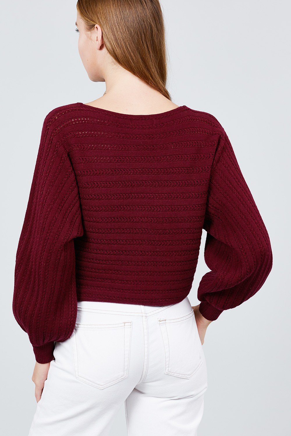 Dolman Sleeve Boat Neck Sweater - Absolute Fashion 2020