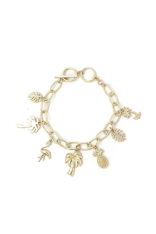 Chic Fashion Tropical Charm Drop Bracelet - Absolute Fashion 2020