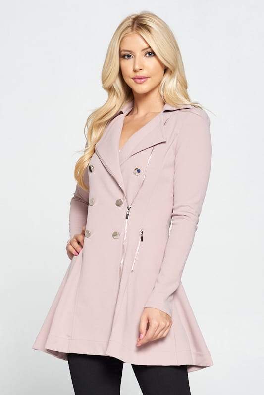 Double Breasted Flare Blazer Dress - Absolute Fashion 2020
