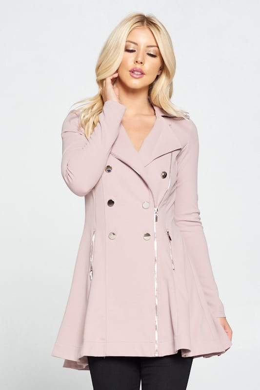 Double Breasted Flare Blazer Dress - Absolute Fashion 2020