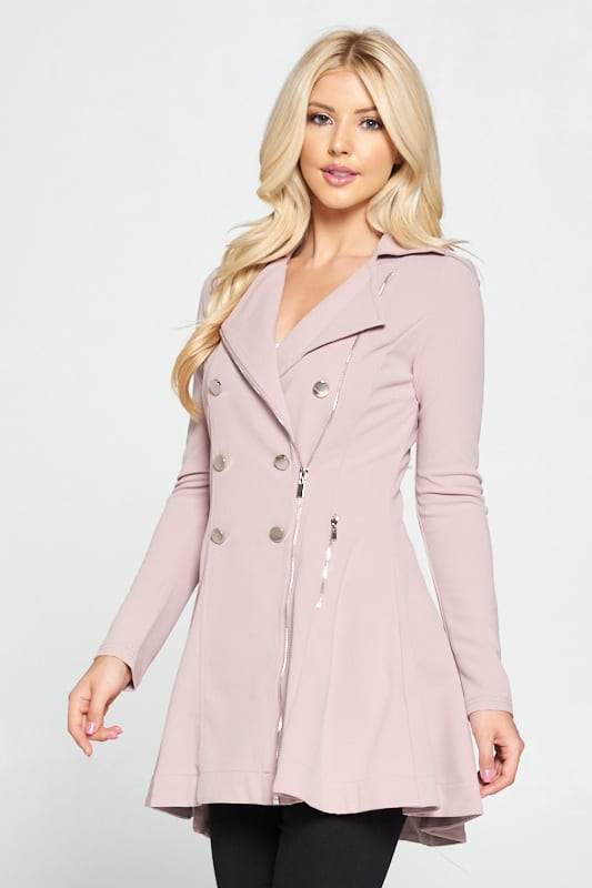 Double Breasted Flare Blazer Dress - Absolute Fashion 2020