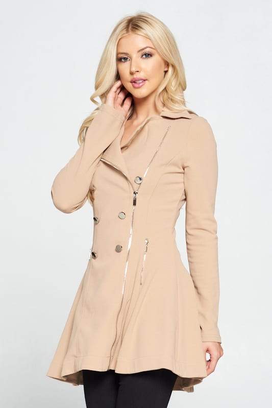 Double Breasted Flare Blazer Dress - Absolute Fashion 2020
