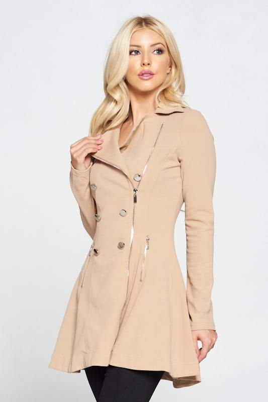 Double Breasted Flare Blazer Dress - Absolute Fashion 2020
