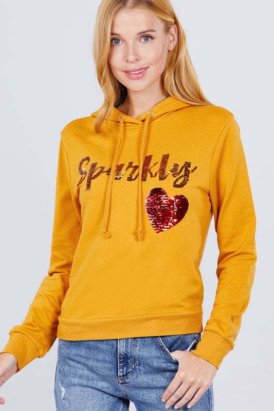 Sparkly Sequins Hoodie Pullover - Absolute Fashion 2020