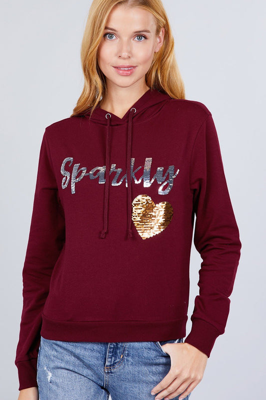 Sparkly Sequins Hoodie Pullover - Absolute Fashion 2020
