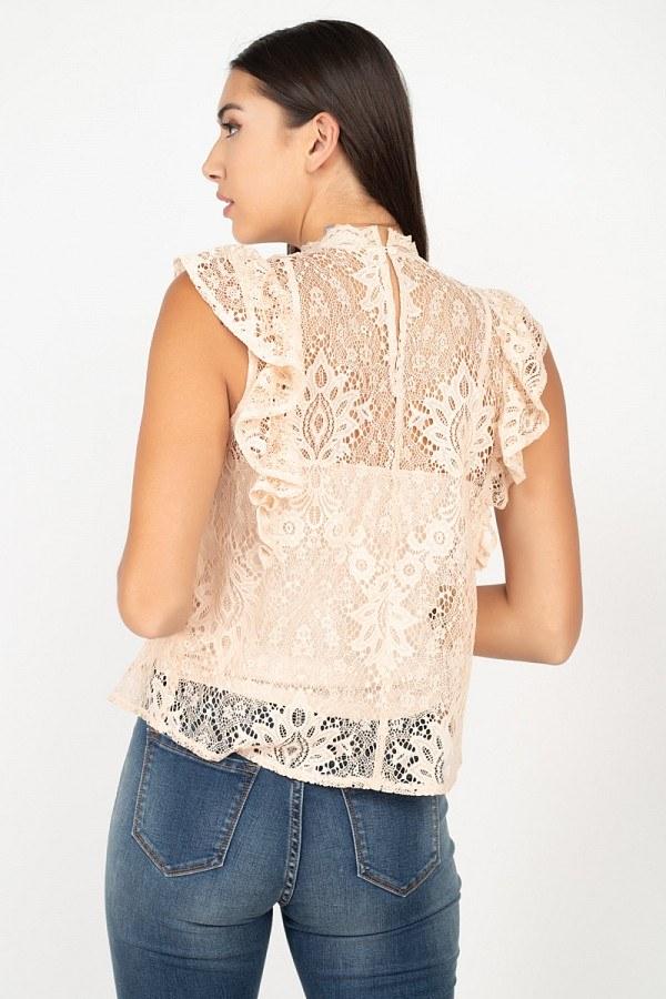 Sleeveless Lace Lining Top - Absolute Fashion 2020