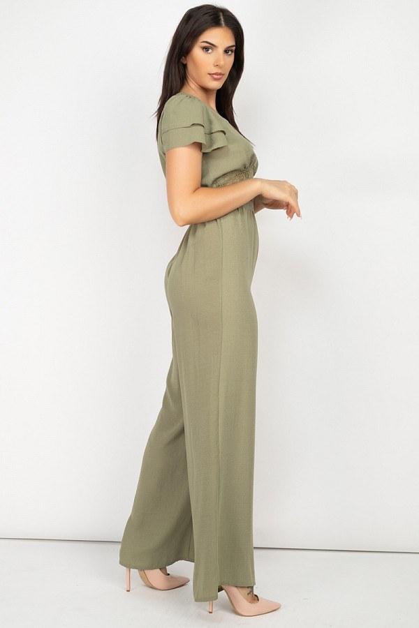 V-neck Lace Jumpsuit - Absolute Fashion 2020