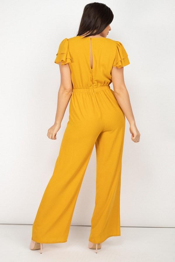 V-neck Lace Jumpsuit - Absolute Fashion 2020